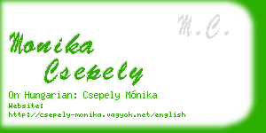 monika csepely business card